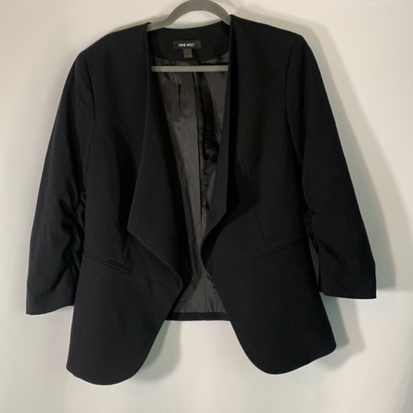 Nine West Black Blazer Cardigan - Picture 2 of 6